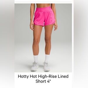 Lululemon hotty hot high rise shorts